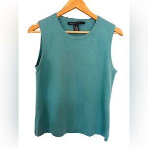 Vintage McDuff Essentials Teal 100% Cashmere Sweater Vest Medium